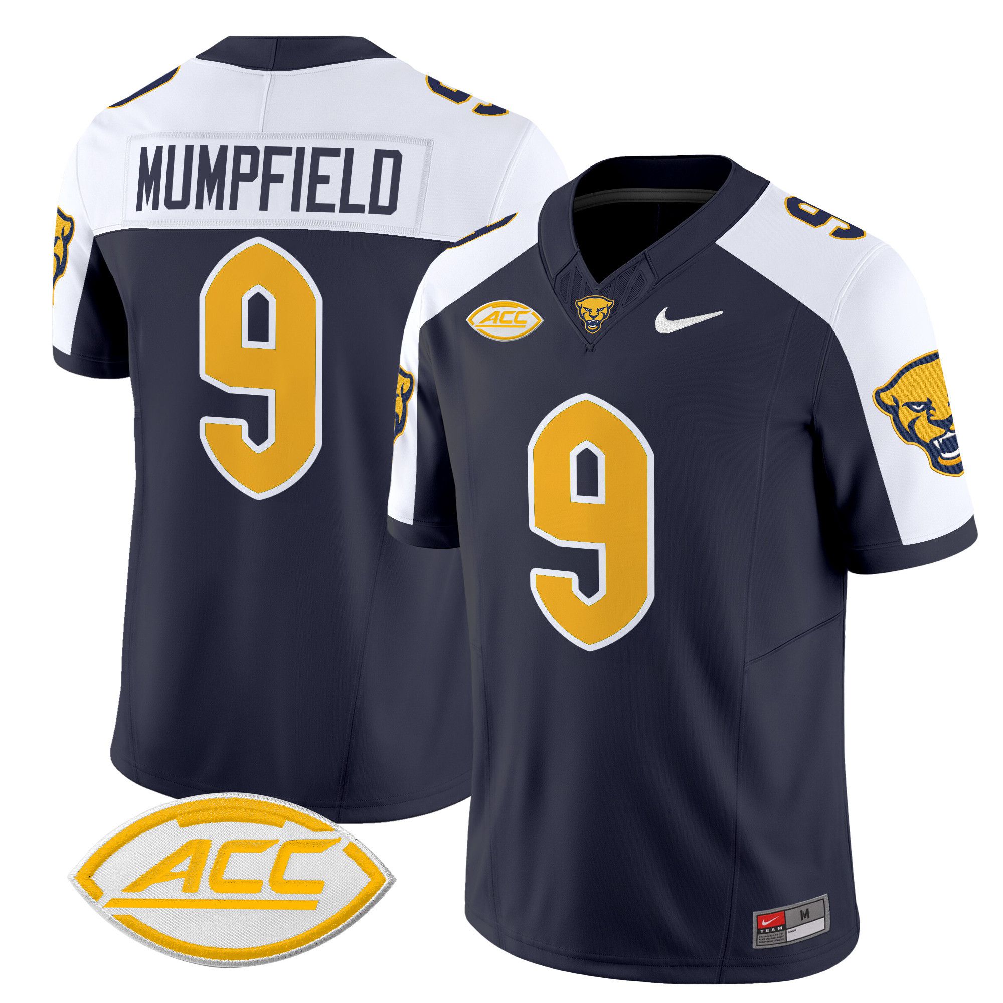 Men Pittsburgh Panthers #9 Mumpfield Black Nike 2024 Vapor Limited NCAA Jersey